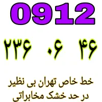 ۰۹۱۲.۲۳۶.۰۶.۴۶ خط خاص زیر قیمت نقد و اقساط