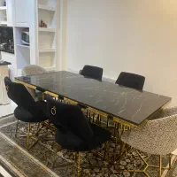 میز نهار خوری استیل وسنگ کار تهران