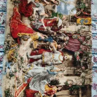 تابلو فرش  دست بافت تاج گذاری