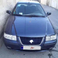 سمند ۹۷ EF7 رنگ آبی متالیک با رینگ صلیبی