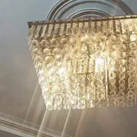 لوستر گوی دار کریستالی