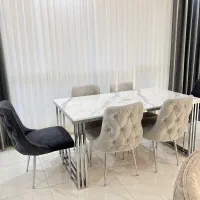 میز ناهار خوری ۶ نفره مبل چستر ۸ نفره