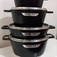 سرویس قابلمه چدن گرانیت ۸ پارچه دالتون