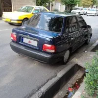 پراید 82 دوگانه کم کار 3 لکه رنگ رنگ فابریک آبی