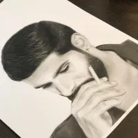 نقاشی سیاه قلم|تابلو، نقاشی، عکس|قم, بنیاد|دیوار