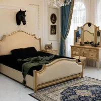 تخت خواب دونفره   / طرح و رنگ منتوع مدل کوئین