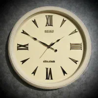 ساعت دیواری سیکو کرم قطر ۶۰ سانت باضمانت موتور