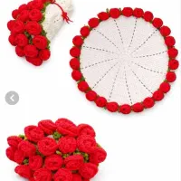 رومیزی دسته گل جاویدان