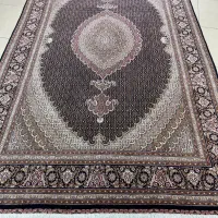فرش جفت ۶متر ماهی دستباف تبریز کرک ۶لا گل ابریشم