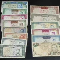 ۱۴برگ اسکناس کمیاب وباکیفیت شاهی،