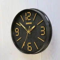 ساعت دیواری گرد مدرن آرام‌گرد