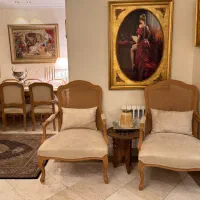 ست مبلمان ۷ نفره فرانسوی با ناهار خوری ۸ نفره|مبلمان خانگی و میز عسلی|تهران, اقدسیه|دیوار