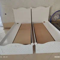 فروش دوعدد تخت یک نفره وکیوم