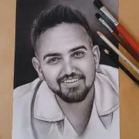 طراحی چهره|تابلو، نقاشی، عکس|قم, سالاریه|دیوار