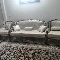 مبلمان استیل نه نفره و ناهارخوری هشت نفره