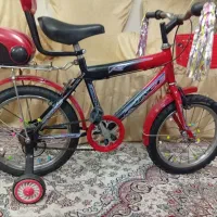 دوچرخه ۱۶ قرمز وصورتی