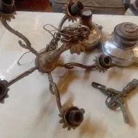 لوستر برنجی وزیر سماوری