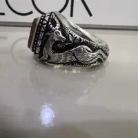 انگشتر کار سید عباس (نگین عقیق حروف ابجد حکاکی شد)