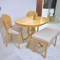 میز و صندلی ناهار خوری تمام چوب راش کمجا