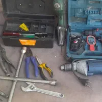 ابزار دریل برقی شارژی آچار جعبه قاشق چنگال