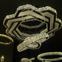 لوستر هوشمند مدرن کریستالی|لوستر و چراغ آویز|کرمانشاه, |دیوار