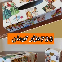 جا دستمال و سطل جاقلمی چوبی|صنایع دستی و سایر لوازم تزئینی|تهران, آشتیانی|دیوار