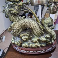 گوشی تلفن رومیزی اژدها عتیقه شیک و لاکچری