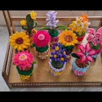 گل هدیه جاودانه چراغخواب گلدون اویز تخفیف محدود