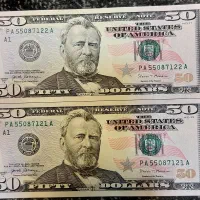 اسکناس ۵۰دلار آمریکا سوپربانکی کلکسیونی|کلکسیون سکه، تمبر، اسکناس|اراک, |دیوار