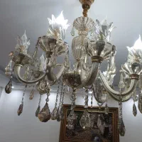 دو جفت لوستر کریستال ۸ شاخه درحدنو