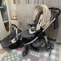 ست کامل کالسکه کریر و ساک نوزاد hauck آلمان