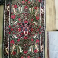 فرش دستباف چله ابریشم سالاری تبریز  شکارگاه بیجار|فرش|تهران, جمال‌زاده|دیوار
