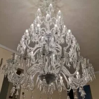 لوستر باکارات تمام کریستال وارداتی|لوستر و چراغ آویز|تبریز, |دیوار