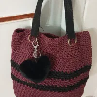 کیف قلاب بافی ( دست ساز )