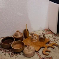 سینی رزینی و ظروف چوبی