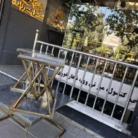 جلومبلی نهارخوری کنسول شلف ست الماسی فلز سنگ وکیوم|میز و صندلی غذاخوری|مشهد, ولیعصر (شهرک غرب)|دیوار