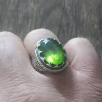 انگشتر نقره زبرجد پاکستانی اعلاء