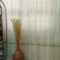 پرده حریر خامه دوزی شده