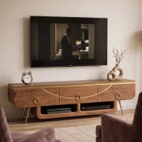 میز تی وی چوبی گردویی
