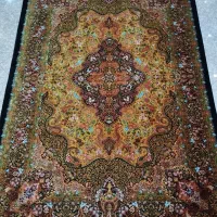 فرش پرده ای تمام  ابریشم قم ۴متری فروشی