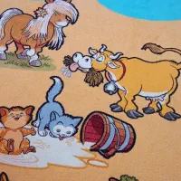 فرش کودک ۴ متری با پادری