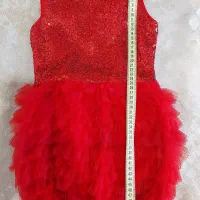 پیراهن یلدایی دخترانه پولکی قرمز|کفش و لباس بچه|گرمدره, |دیوار