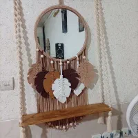 مکرومه بافی.پرده .شال مبل.شلف.