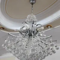 لوستر ۹ شعله کریستال