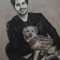 قبول سفارش نقاشی چهره بابهترین کیفیت