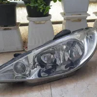 چراغ ۲۰۶ سمت راننده و طلق سمت شاگرد و....