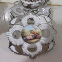 سرویس چایخوری نقره ای چینی|صنایع دستی و سایر لوازم تزئینی|اردبیل, |دیوار