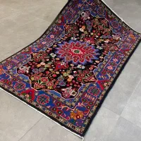 فرش دستباف (بساک)تک ۶ متری نهاوند رنگ گیاهی