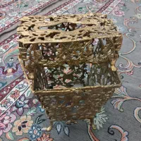 جا دستمالی سطل آشغال  برنز