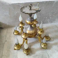 لوستر برنجی 12شاخه